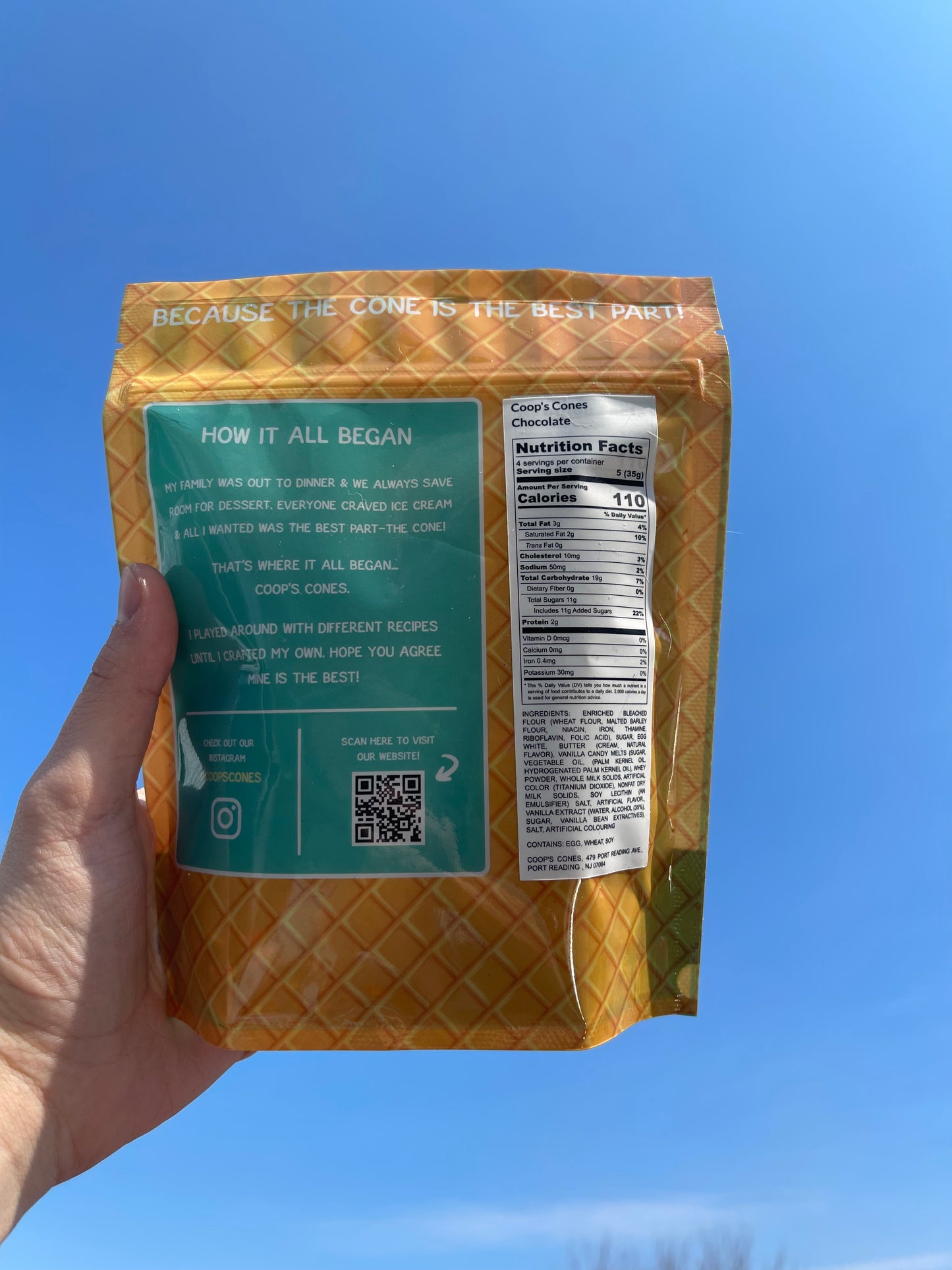 Coop's Dark Chocolate Waffle Cone Chips