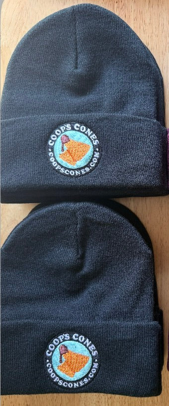 Coop’s cones embroidered beanie hat
