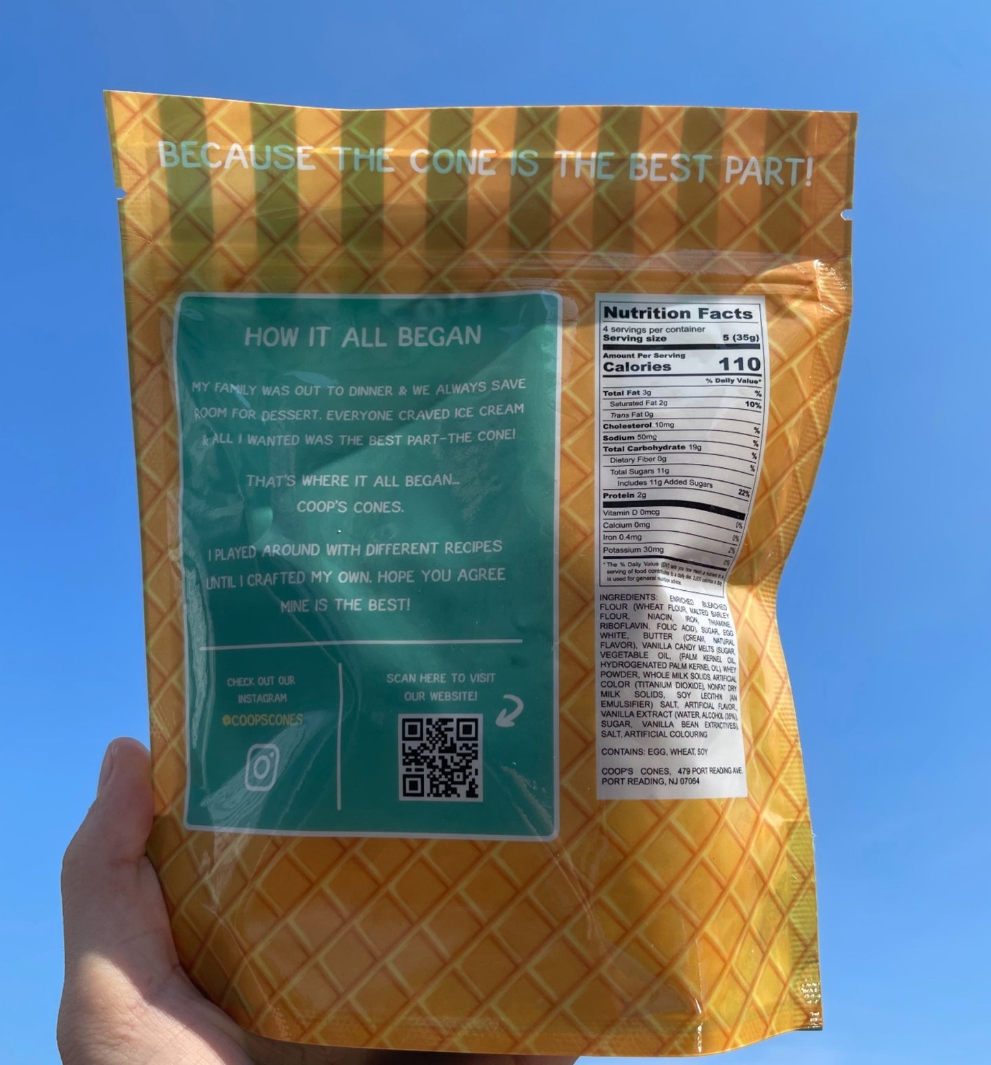 Coop's Salted Caramel Waffle Cone Chips