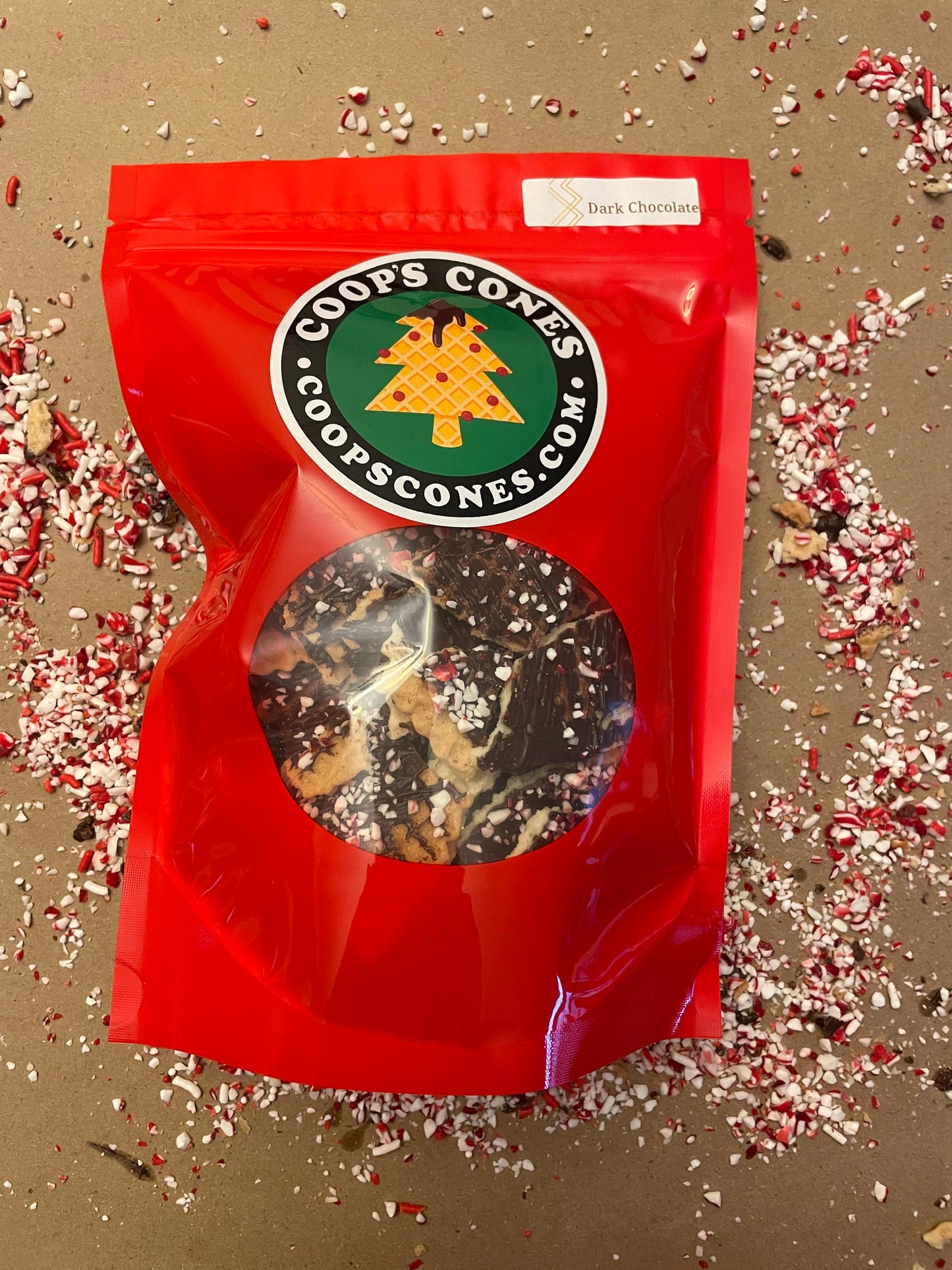 Dark chocolate Candycane